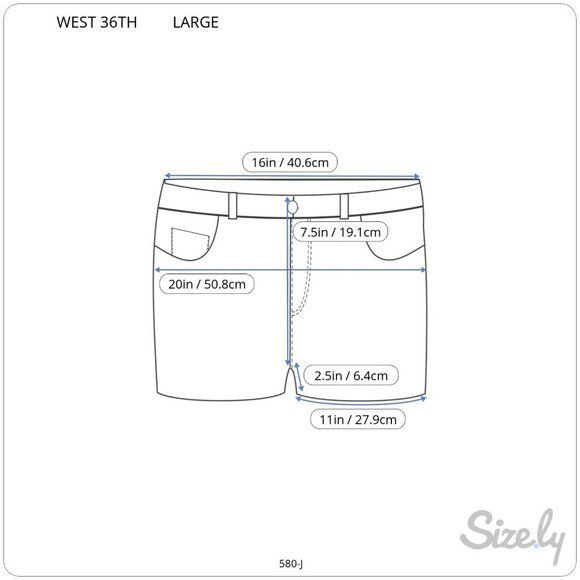 West 36th‎ Booty Cut Off Jean Shorts Stretch Distressed L Large - Picture 3 of 10